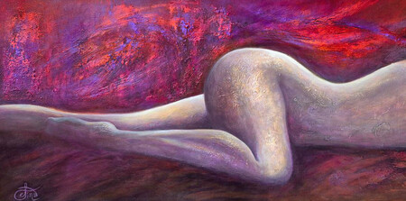 "All&eacute;gresse" - 100 x 50 cm - techniques mixtes - C&eacute;lina &copy; - DISPONIBLE