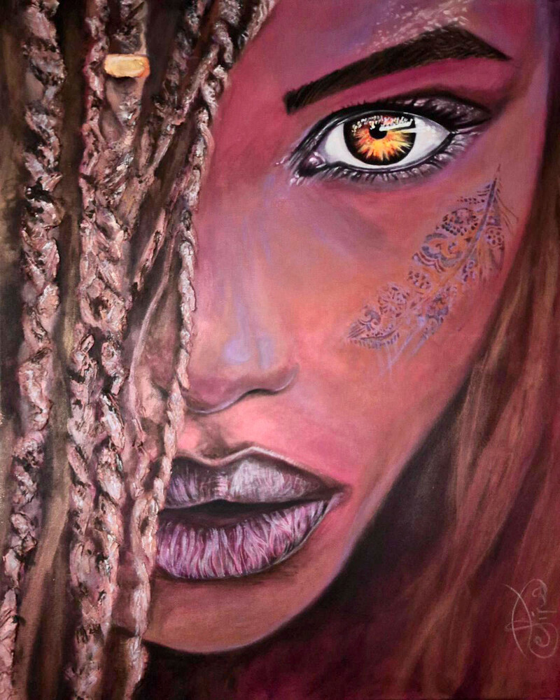 Je Te Vois - acrylique